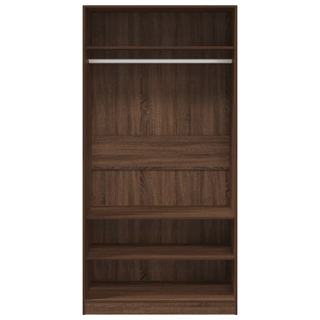 Armadio Rovere Marrone 100x50x200 cm in Legno Multistrato 826616