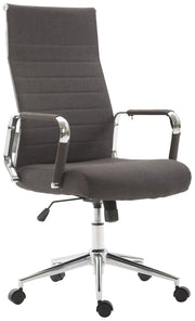 Sedia ufficio KOLUMBUS in tessuto grigio scuro