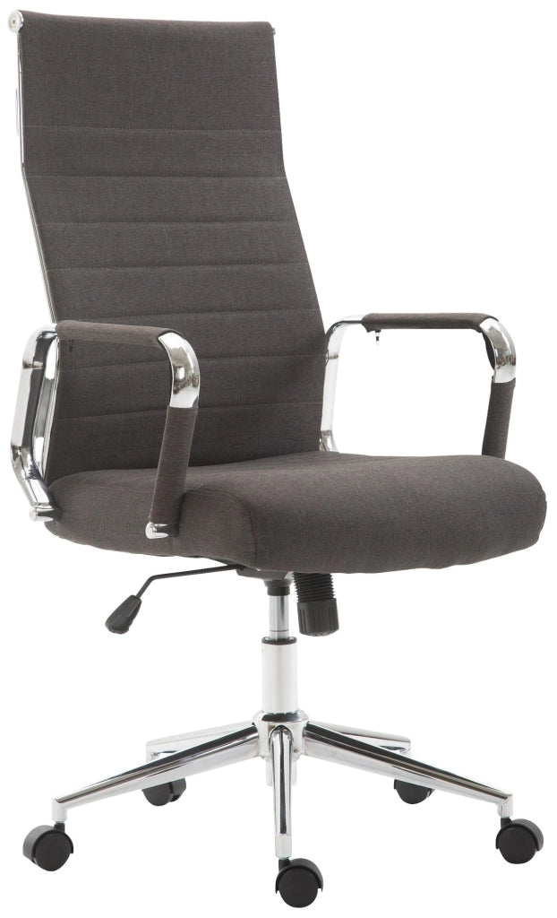 Sedia ufficio KOLUMBUS in tessuto grigio scuro