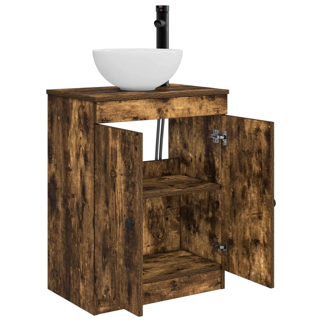 Mobile da bagno con lavabo Rovere Fumo 54 x 35 x 83 cm