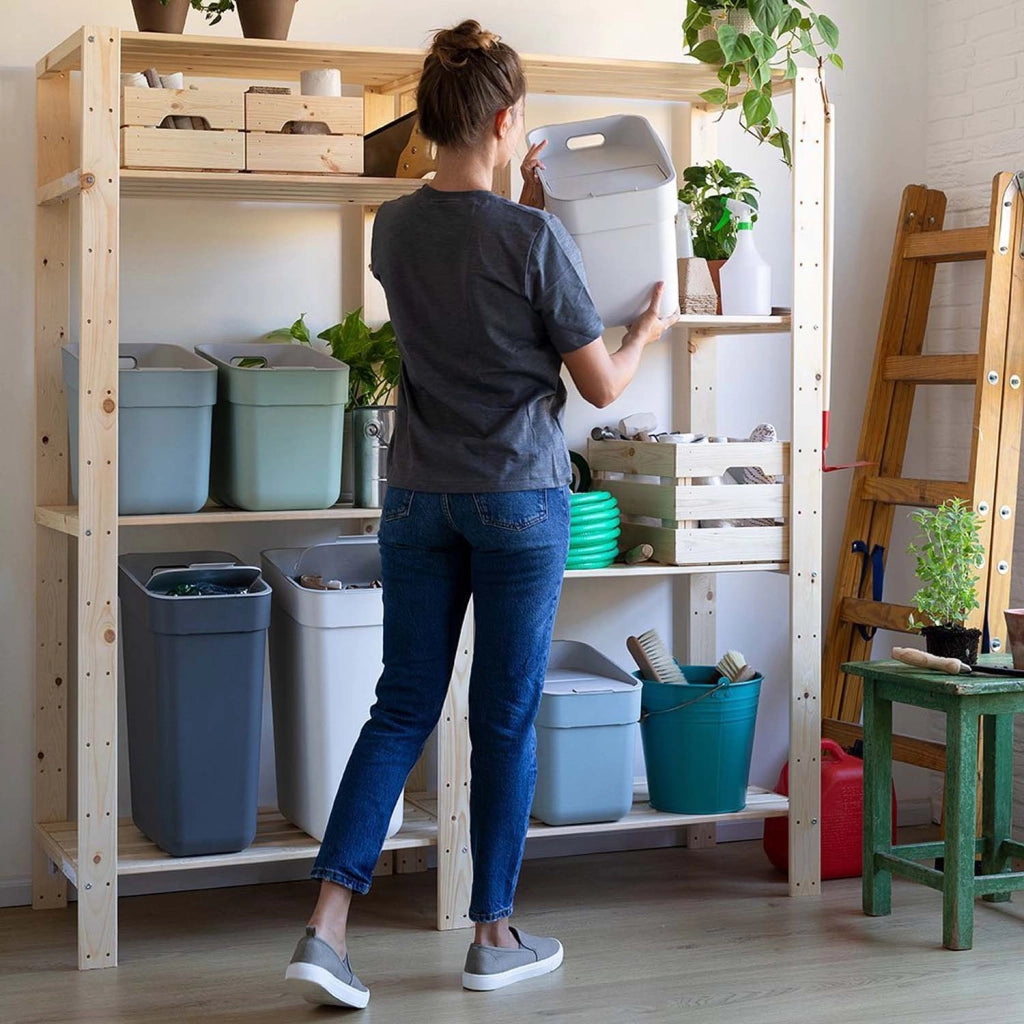 PATTUMIERA CURVER READY GRIGIO / ANTRACITE LT. 5 CON FERMA BUSTA
