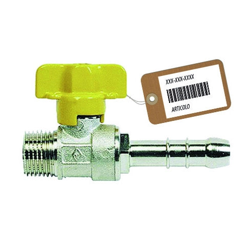 RUBINETTO A SFERA GAS CON PORTAGOMMA M F-BRICO- 1/2 x 0,9 Gpl- FAIDF- pezzi 1
