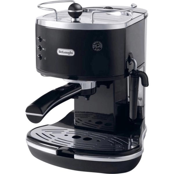 De’longhi icona - macchina da caffè manuale espresso e cappuccino, polvere e cialde ese, 1.4l, 1100w, nero (eco311.bk) - 0132106078