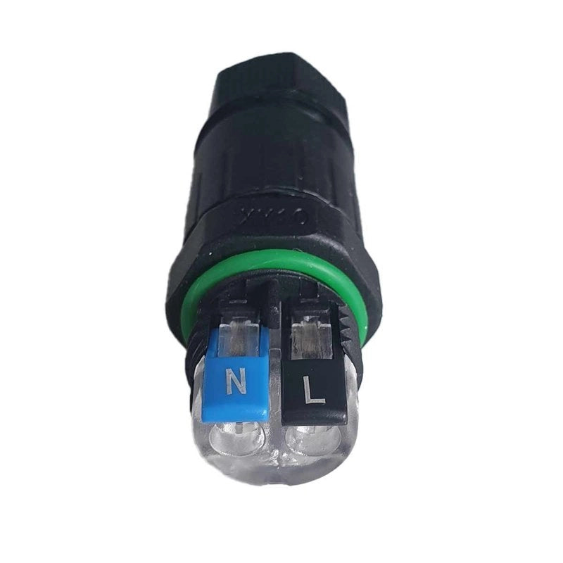 2 Connettori Veloce IP68 Forma I Manicotto Collegamento Cavo Esterno 77x20mm