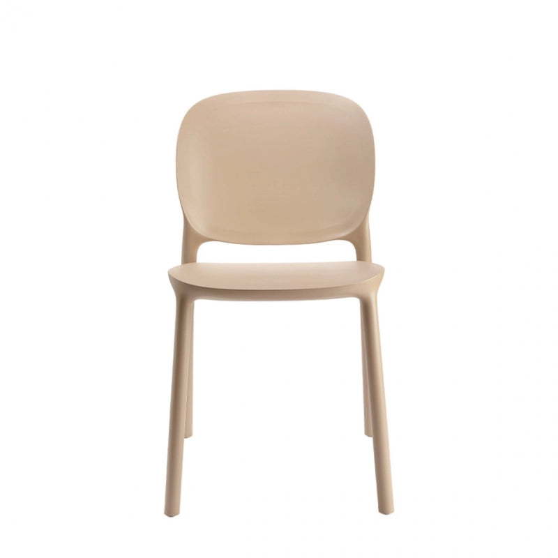 SET 6 SEDIE HUG TECNOPOLIMERO DA POST CONSUMO INDUSTRIALE SCAB DESIGN - Tortora 15