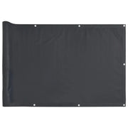Schermo da balcone | Paravento da Balcone Antracite 600x120 cm in PVC