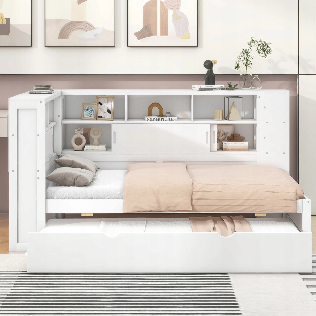 Letto singolo - Xylo - 90x200 cm - Bianco