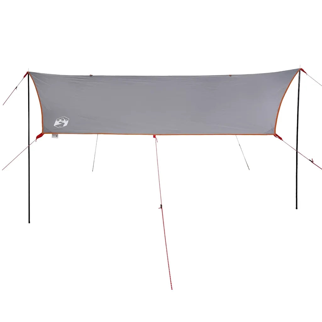 vidaXL Tenda da Campeggio per Auto Grigio e Arancione Impermeabile