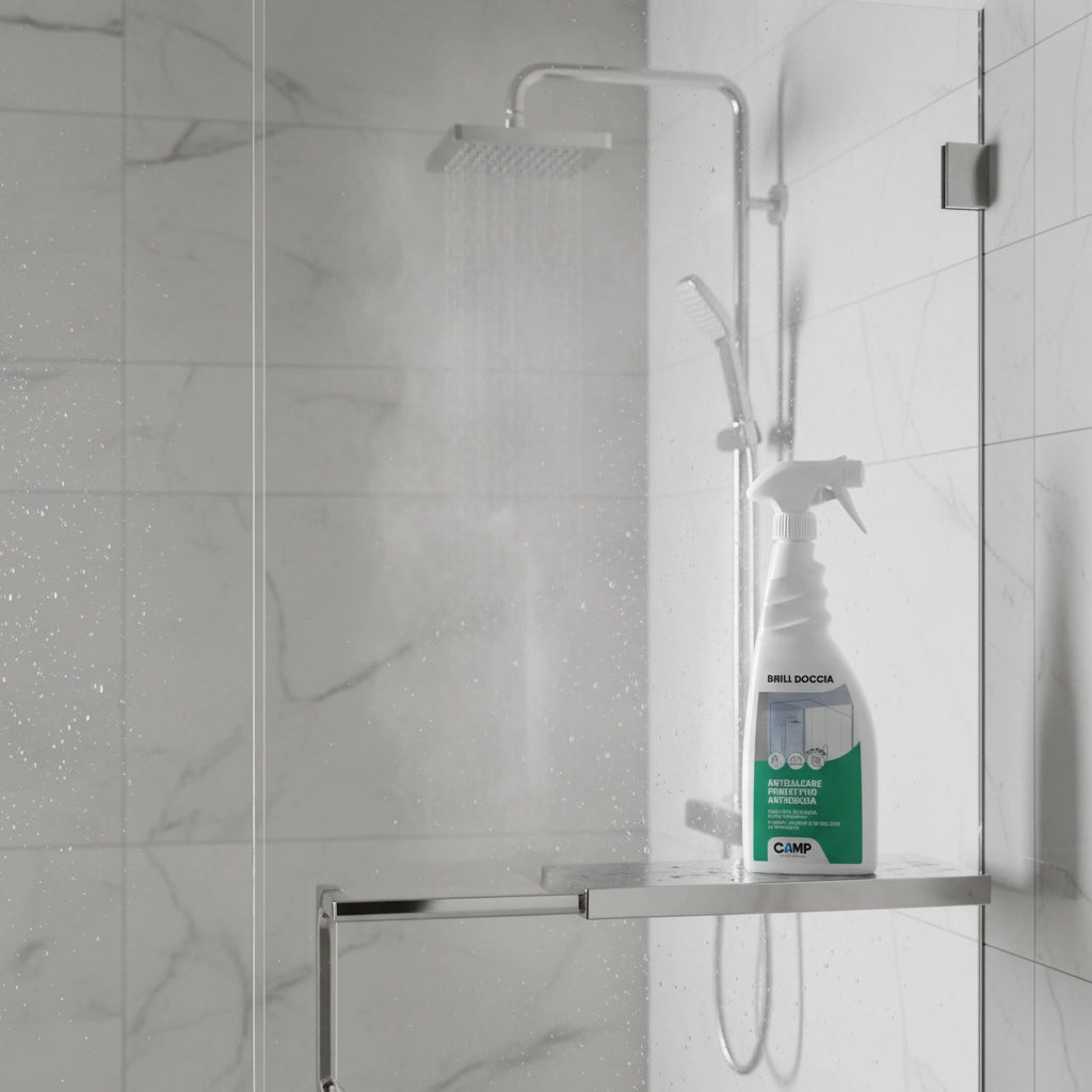 Kit 3 pezzi brill doccia anticalcare protettivo per vetri e ceramiche 750 ml