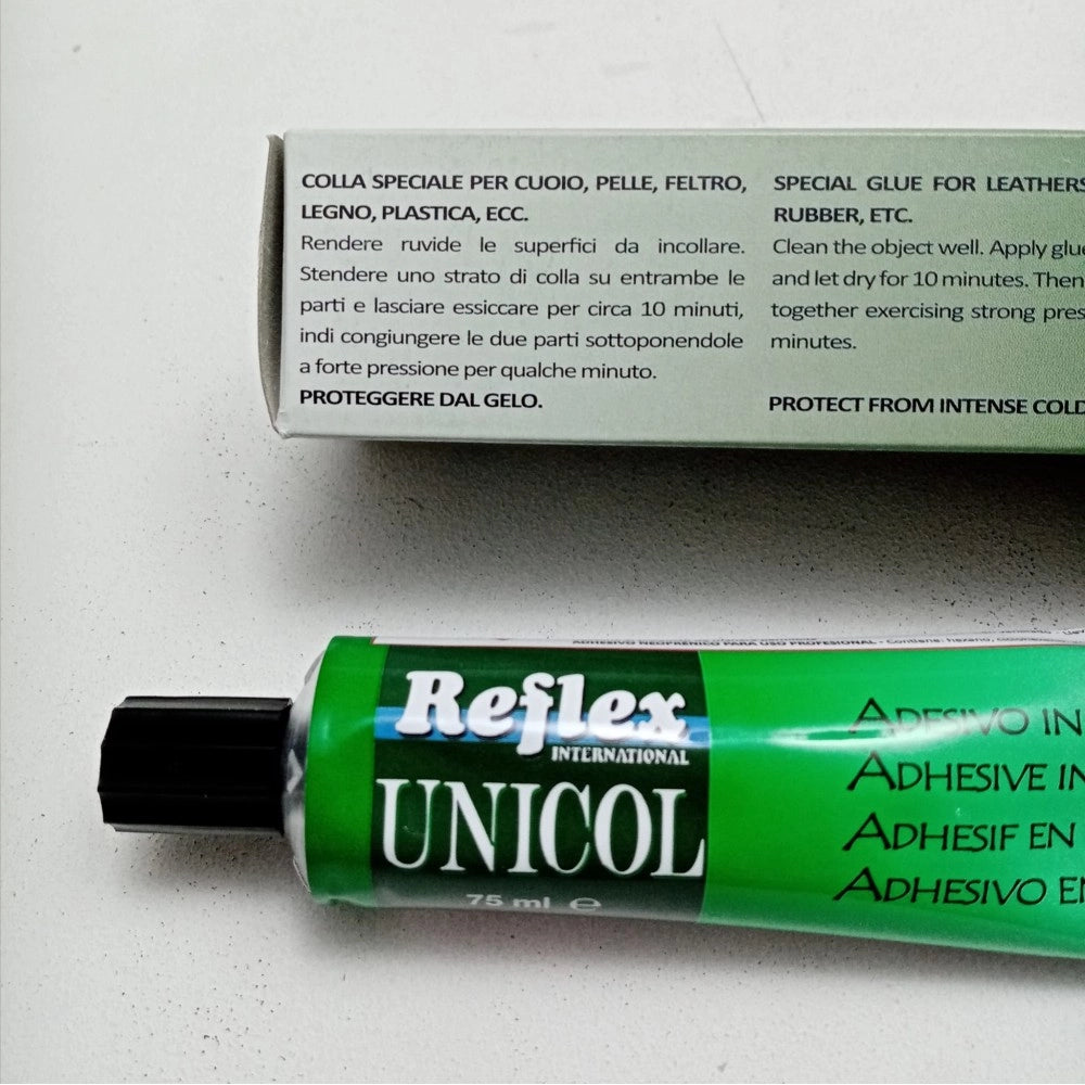 Reflex unicol 75ml colla speciale universale per cuoio feltro legno plastica