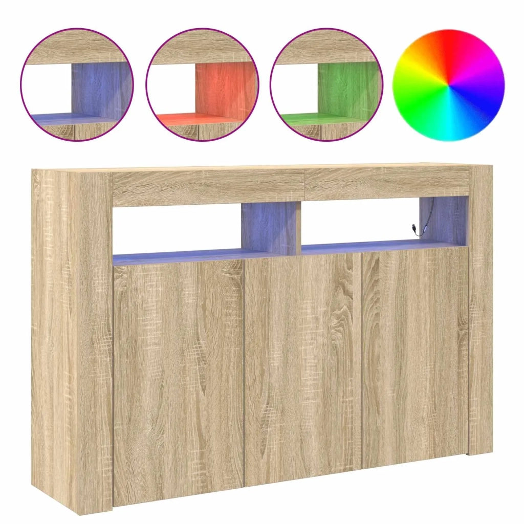 Credenza Rovere Sonoma 116 x 30 x 75 cm Legno multistrato 3333878