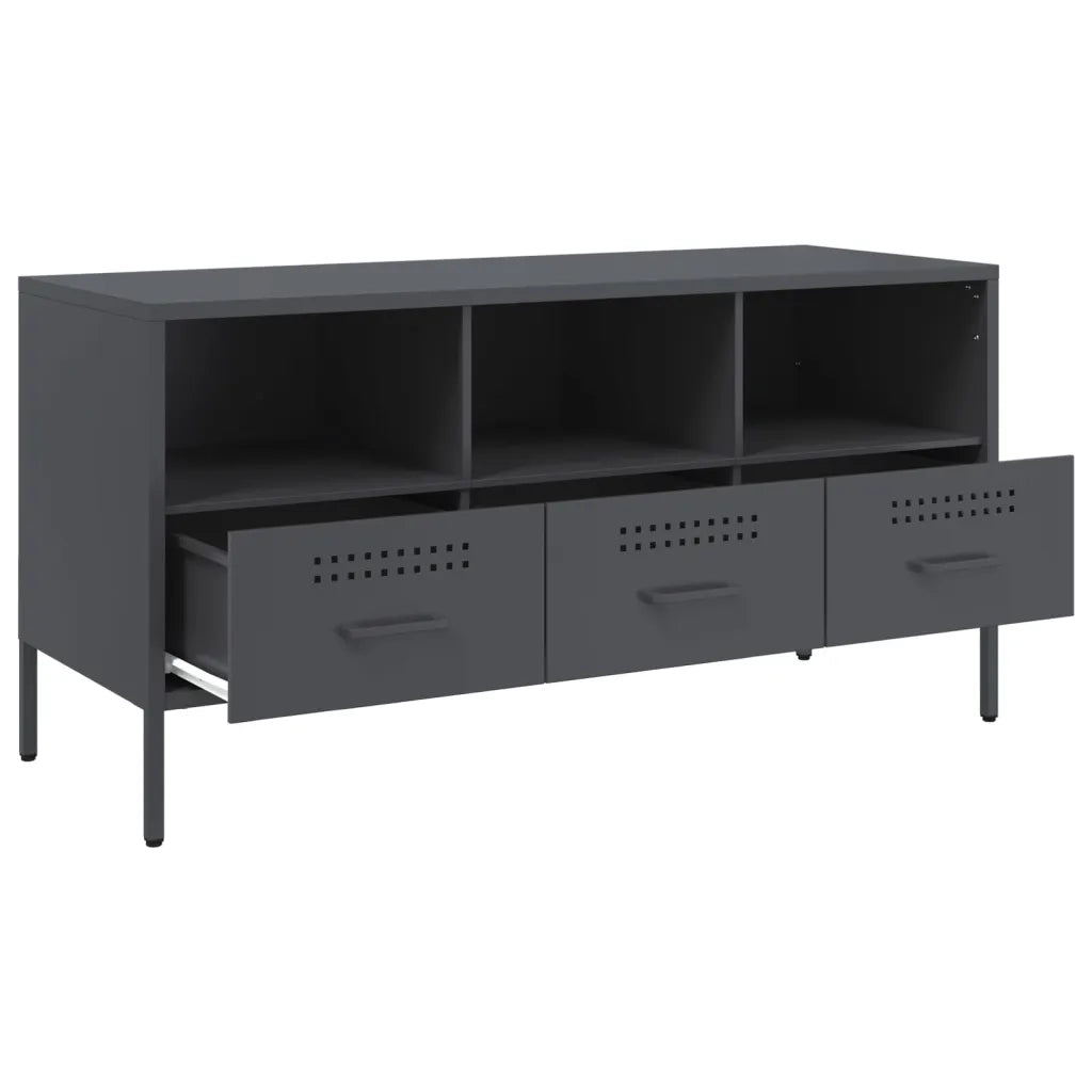 Mobile TV Antracite 100,5x39x50,5 cm in Acciaio 843038