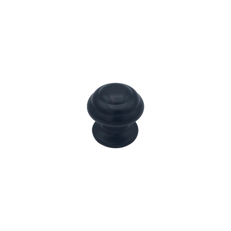 Pomolo fisso per porta SAGUATTI 178/60ZB in alluminio nero opaco
