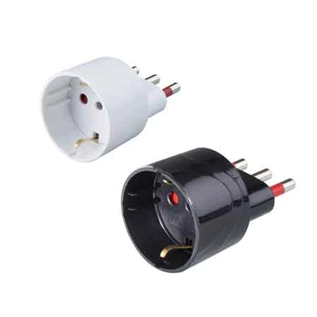 ADATTATORE SEMPLICE SCHUKO 16A ROSI 2P+T - prese 10 2P+T, Col. Bianco - ROSI
