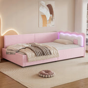 Letto a giorno 90x200 LED rosa - Xylo