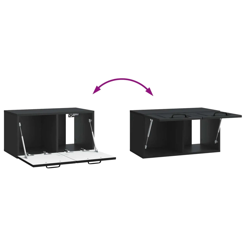 Mobile Porta TV da Muro Nero 59,5 x 31 x 30 cm 899386