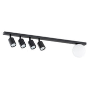 Lampada da soffitto Baster in acciaio nero opaco