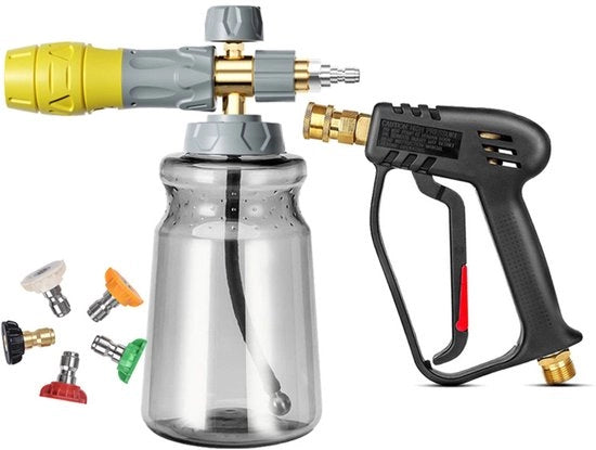 Cannone di Schiuma | Con 1/4 Pollici Quick Connect – Costruzione Schiuma Spessa per Lavaggio Autoveicoli Professionale