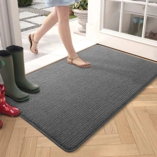 Matte da asciugamento nera - Lavabile e anti-slip - Facile da pulire - Dimensioni 50x80 cm