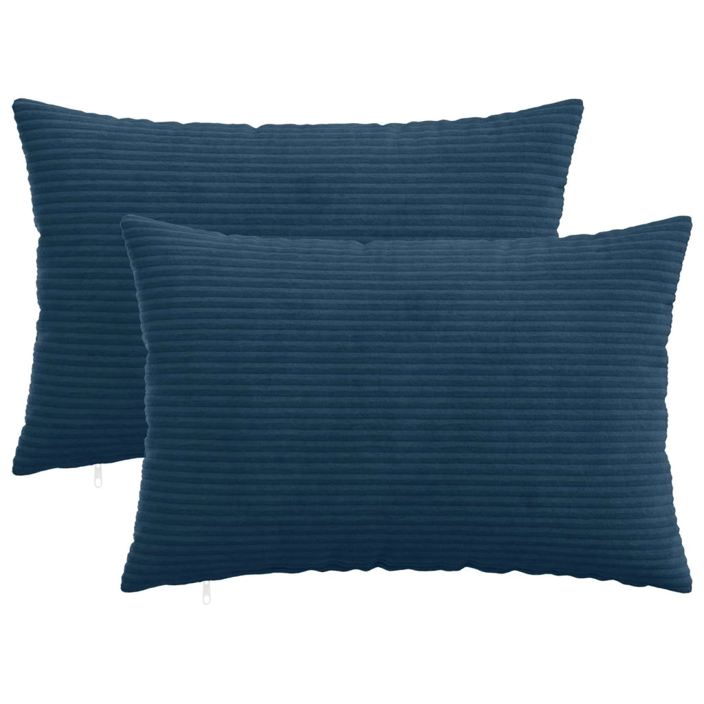 Federa 2 pcs HEERLEN Blu navy 50 x 80 cm corduroy 911977