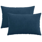 Federa 2 pcs HEERLEN Blu navy 50 x 80 cm corduroy 911977