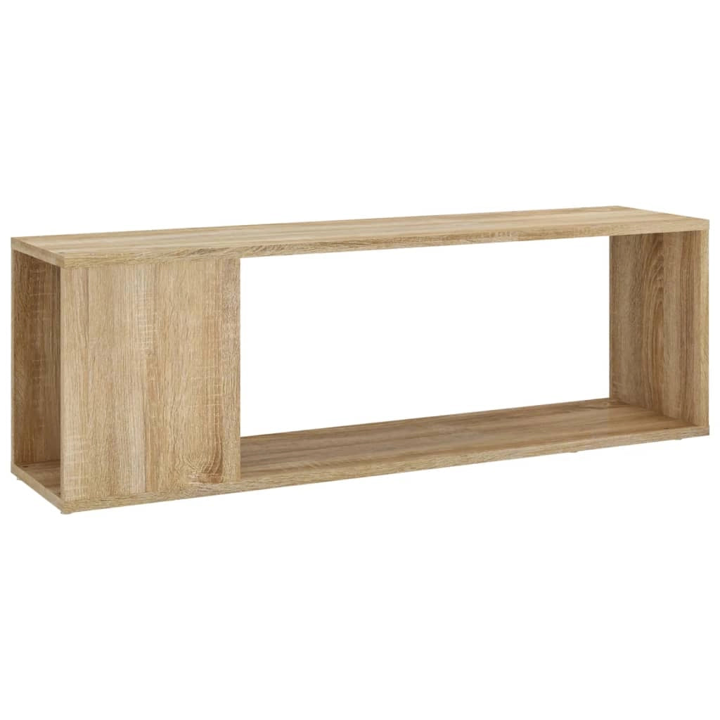 Mobile TV multimediale mensola TV credenza TV sala da pranzo soggiorno camera da letto rovere Sonoma 100 x 24 x 32 cm legno ingegnerizzato marrone 02_0027410
