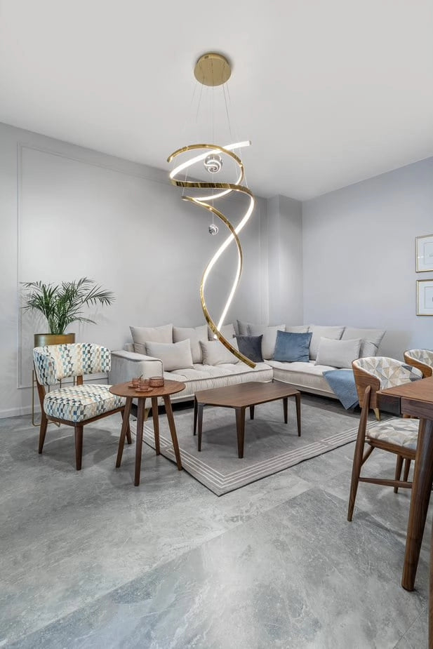 Lampada a sospensione Ritz LED oro 100W 3000K Maxlight