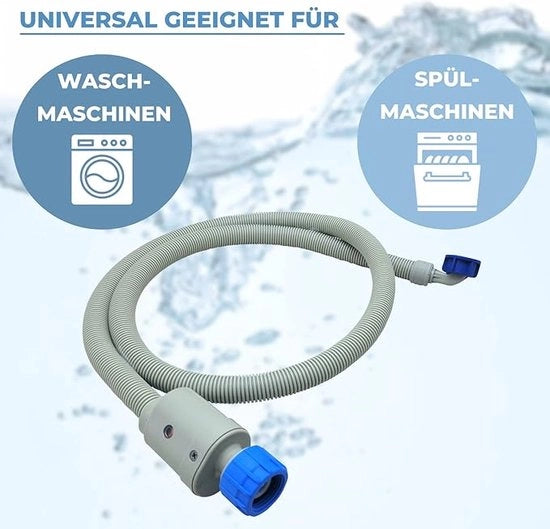 Kit di tubi di scarico per lavatrice, lavastoviglie e asciugatrice, set completo da 3m