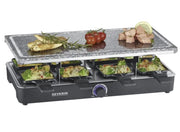 Severin piastra 8 padellini per raclette in pietra naturale per grigliare rg 2378