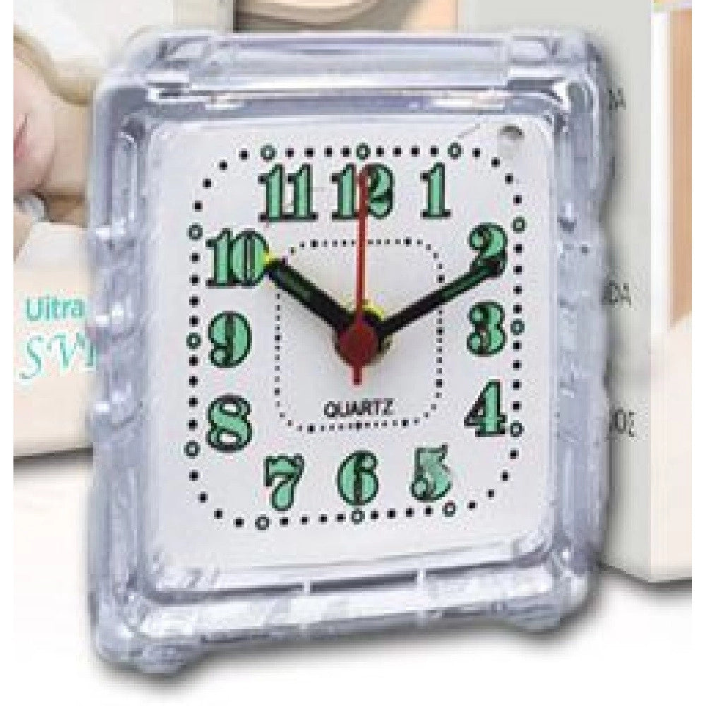 Trade Shop - Orologio Sveglia Analogica Luce Notturna Tx-9121 Allarme Tavolo Camera Silenziosa -