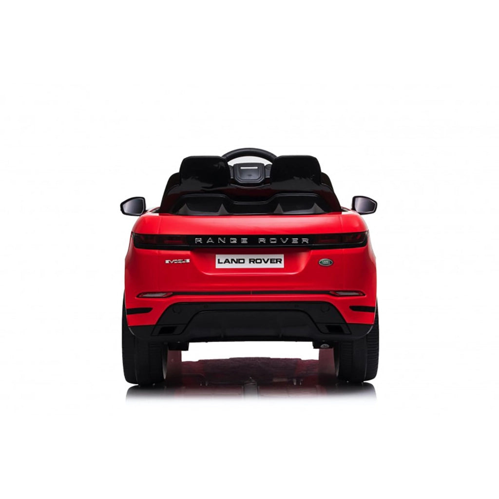 Macchina Elettrica per Bambini Licenza Land Rover Evoque 12V con Telecomando Rosso