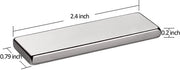 Magnetico Neodymium in Acciaio Sterile 58mm*18mm*4.1mm per Scienza, Progetto e Hobby 2-Pack (MC602)