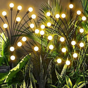 Luci per Giardino 2 Pack Solari Glow Worms con 24 LED per Illuminazione Patio Decorazione di Giardino
