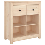 Credenza | Madia | Buffet da pranzo | Armadio da pranzo 70x35x80 cm in Legno Massello di Pino