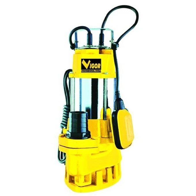Vigor VE750 SUB Elettropompa Sommersa per Acque Luride 750W Attacco 2'' F Inox Ghisa Portata 116 L-min Prevalenza 14,5 m