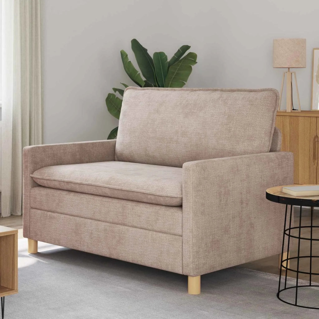 Divano Beige 126 x 81 x 87,5 cm Poliestere