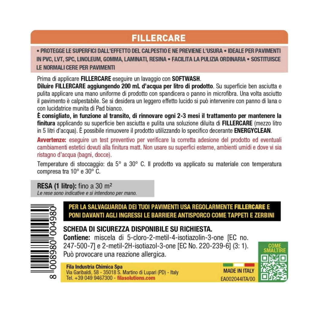 Fila Fillercare 1Lt protettivo superfici
