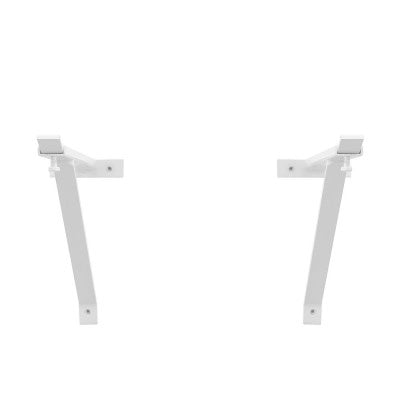 Coppia staffe per pilozzo sospeso regolabili 28-46 cm in acciaio