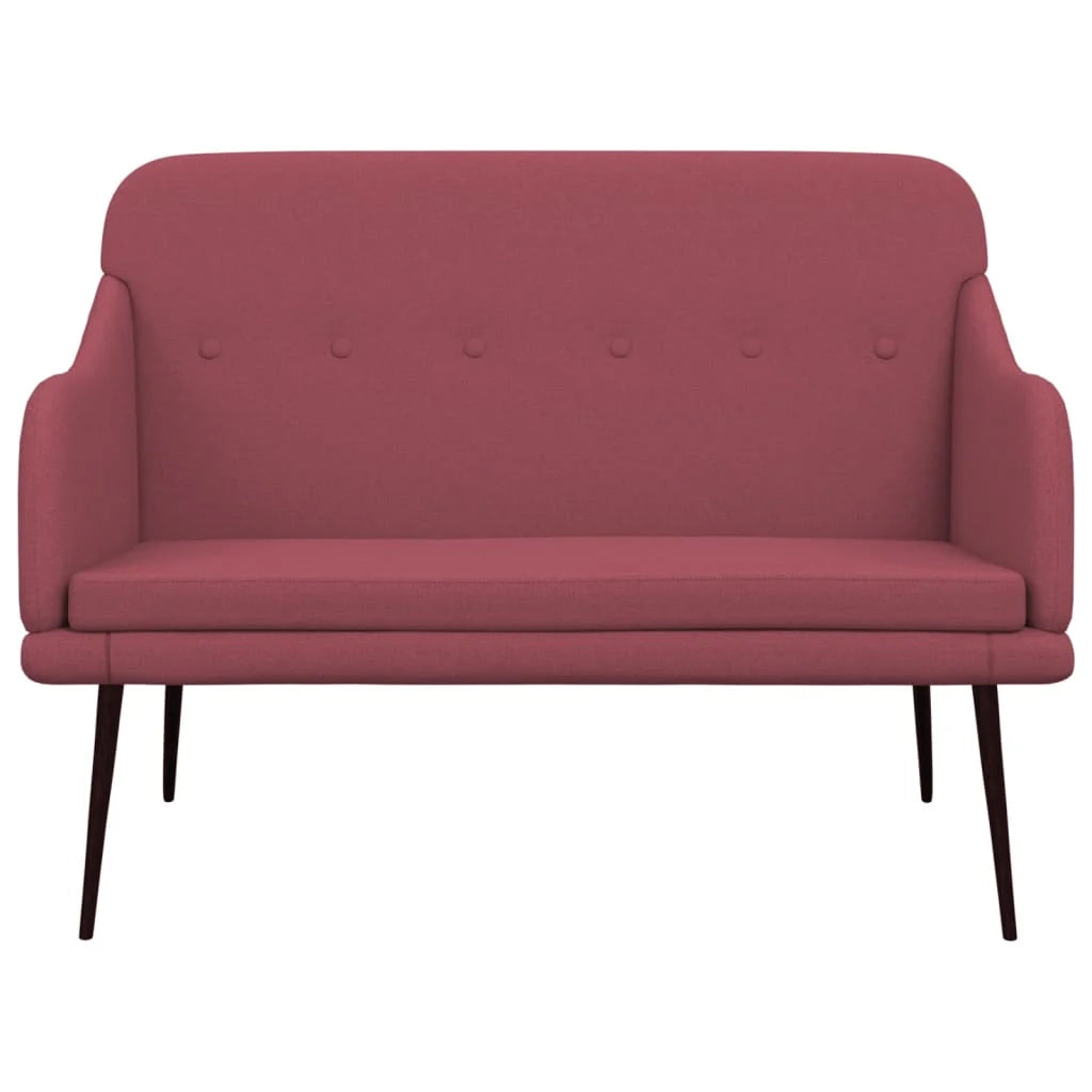 Panca/panca 110 x 76 x 80 cm tessuto rosso bordeaux 02_0010509