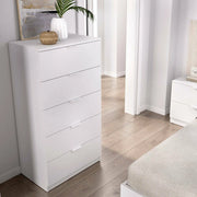 Cesarsettiera Cesar, Settimino multiuso, Comò camera da letto, Mobile con cassetti, 61x39 h110 cm, Bianco