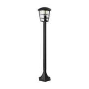 Paletto Esterno Moderno Aloria Alluminio Nero 1 Luce E27