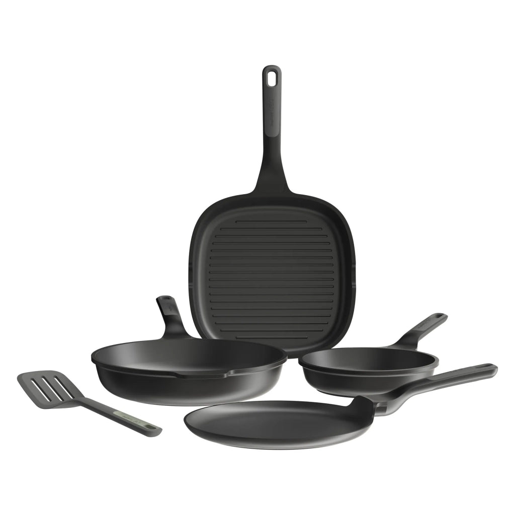 BergHOFF Set 4-pz padelle antiaderenti Stone+ con paletta Balance