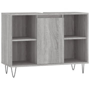 Mobile da Bagno | Armadio da bagno Grigio Sonoma 80x33x60 cm in Legno Multistrato
