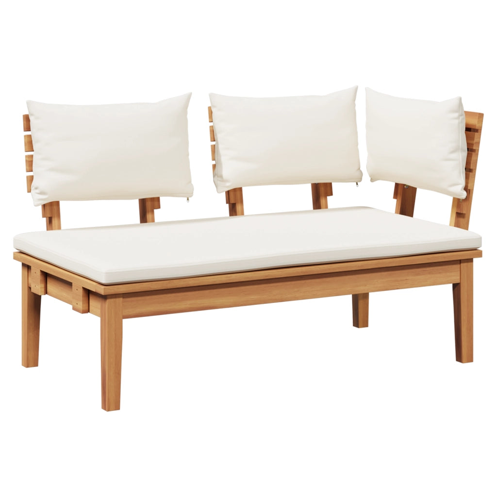 Set panchina da giardino in legno massello teak