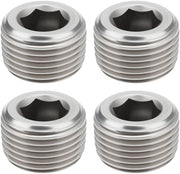 Set di Viti a Sezione 3/8 Npt in Acciaio Inossidabile, 4 pezzi