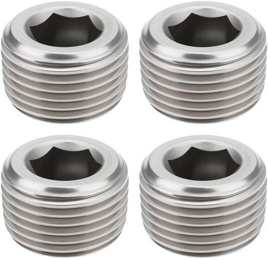 Set di Viti a Sezione 3/8 Npt in Acciaio Inossidabile, 4 pezzi