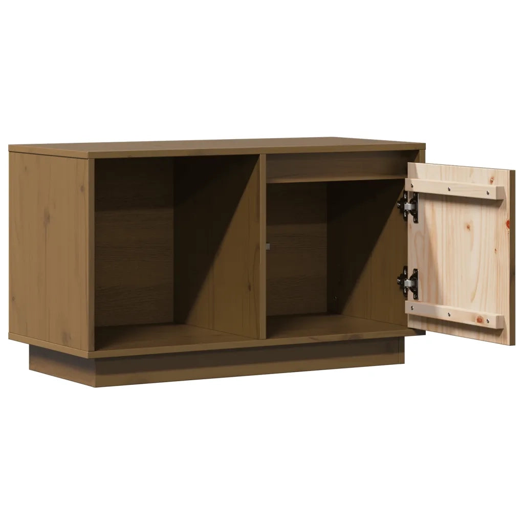 Mobile TV Miele 74x35x44 cm in Legno Massello di Pino