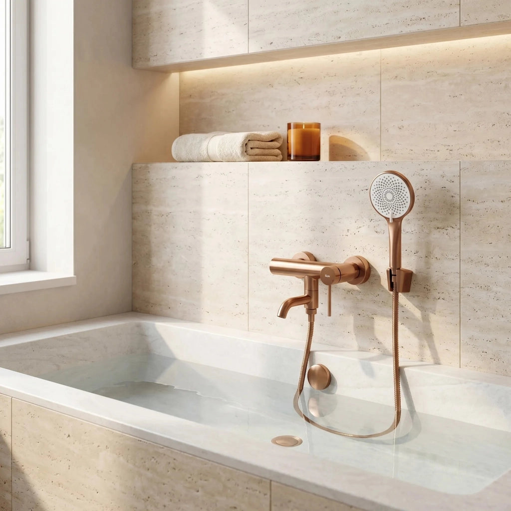 Miscelatore Per Vasca Rea Clif Brushed Copper
