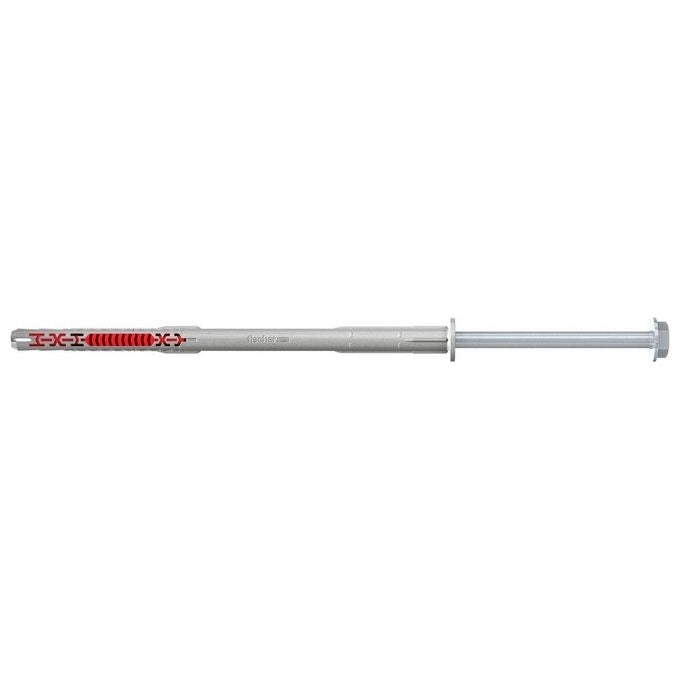 Fischer 562173 DuoXpand Tassello ad espansione 10x200 mm con vite esagonale flangiata premontata colore Grigio