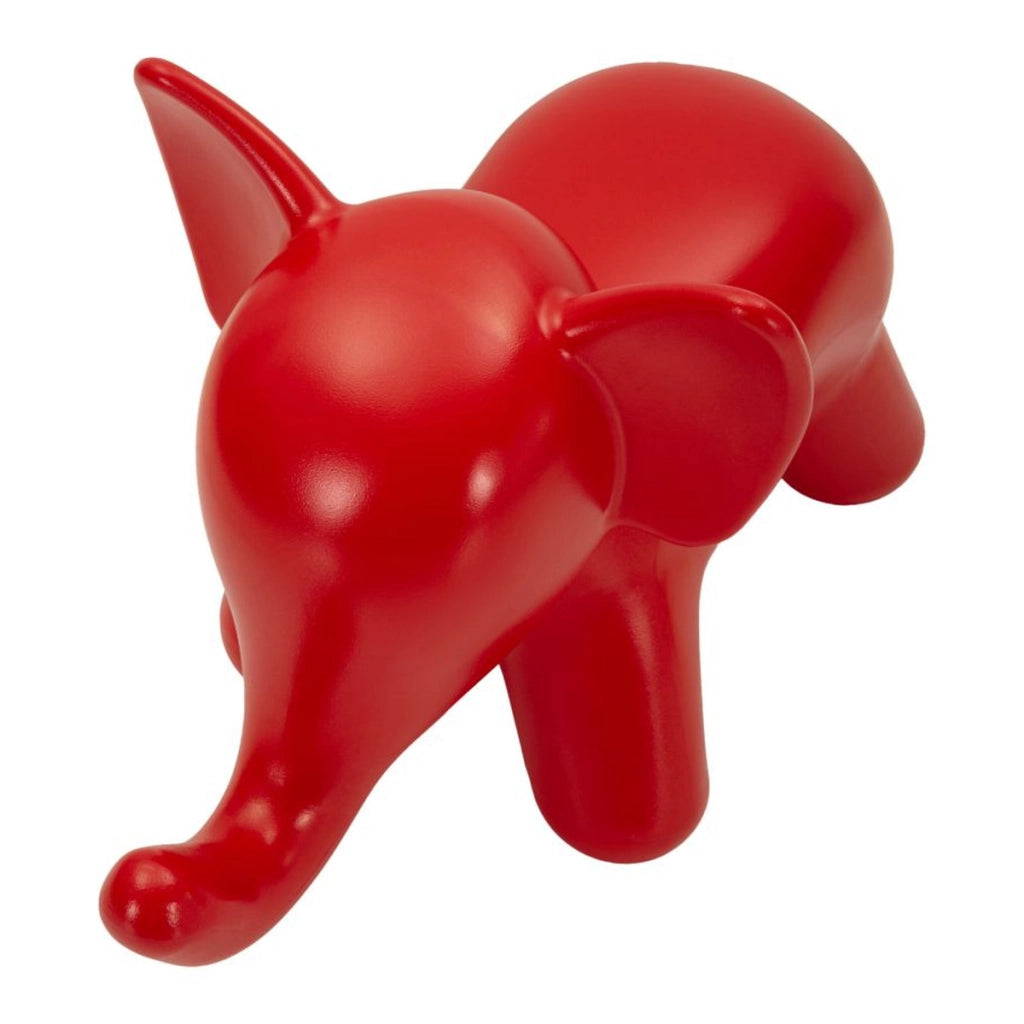 Sgabello Basso Elefante 2, Rosso, Plastica, 86x46x56 cm